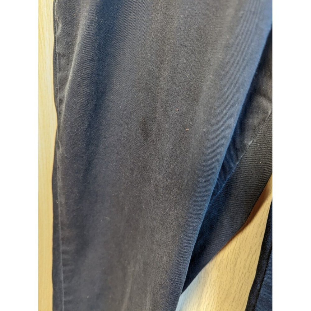 VTG Polo Ralph Lauren Prospect Pant 36x30 Classic Chino Flat Front Navy Blue - Picture 5 of 8